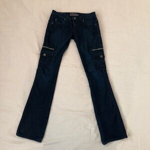 Frankie B Low Rise Cargo Jeans